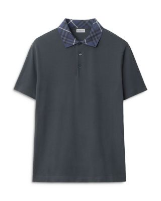 Burberry - Slim Fit Check Collar Polo