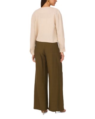 Cropped Button Front Jacket