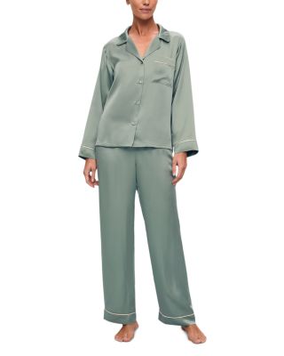 Inez Washable Silk Long Pajama Set