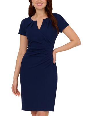 Pleated Sheath Dress