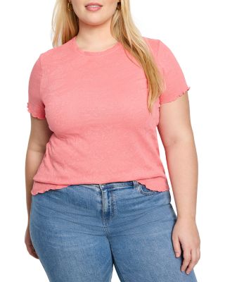 Nic+Zoe Plus Lace Knit Tee