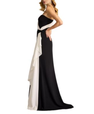 Lune Waterfall Sash Gown