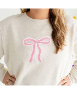  Woman Coquette Bow Patch Women's Sweatshirt - Adult