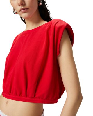 Maracaibo Maglia Extended Shoulder Crop Top