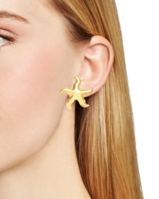 Star Drop Earrings in Gold Tone - Exclusive