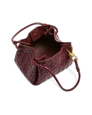Small Parachute Intrecciato Leather Shoulder Bag