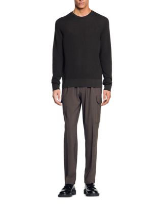 Textured Crewneck Sweater