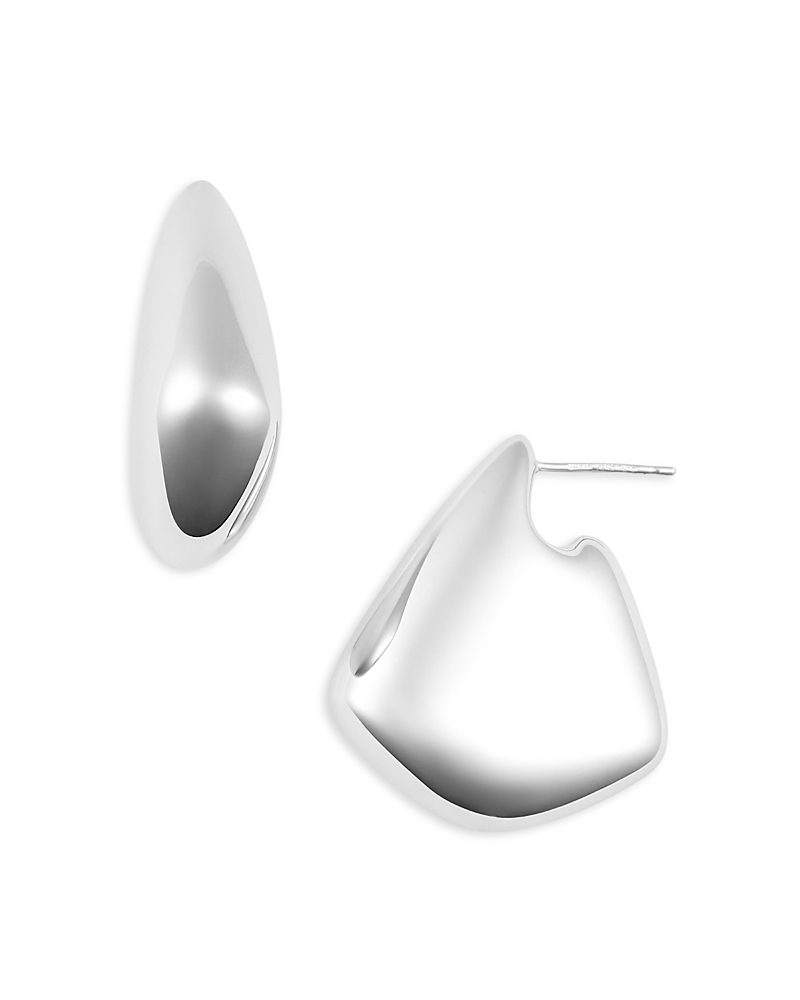 Bottega Veneta Fin Earrings In Argento