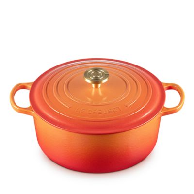 Le Creuset - 7.25 Qt. Flamme Dor&eacute;e Signature Round Dutch Oven - 100th Anniversary Edition