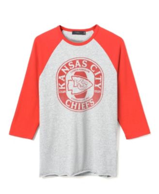 Junk Food Clothing - Unisex NFL Kansas City Chiefs Elite Raglan