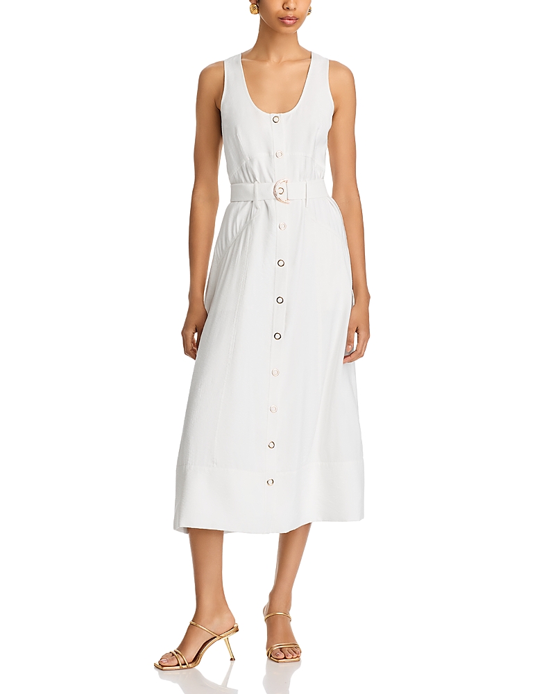 Ramy Brook Nomi Belted Dress In Ivory
