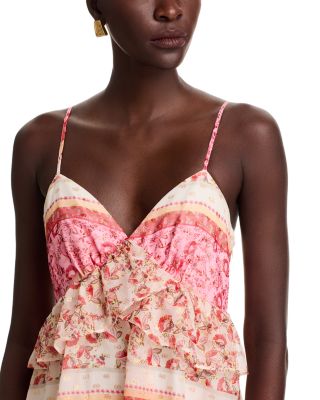 Pink Boho Printed Dress