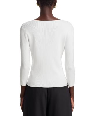 Mesh Insert Crewneck Sweater