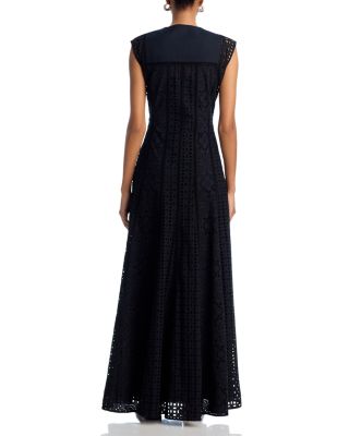 Alina Eyelet Maxi Dress