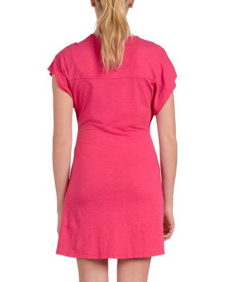 Short Sleeve Side Tie Dress