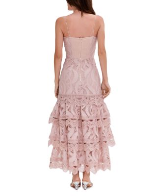 Aura Lace Floral Midi Dress