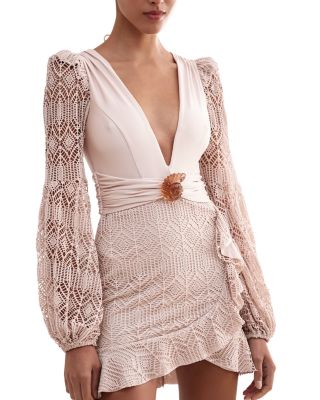 Seashell Long Sleeved Mini Dress