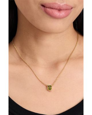 Molten Glass Pendant Necklace, 16"-19"