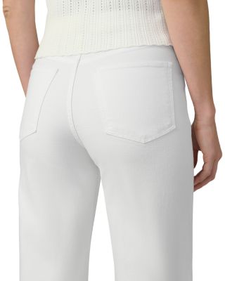 The Mia High Rise Wide Leg Petite Jeans in White