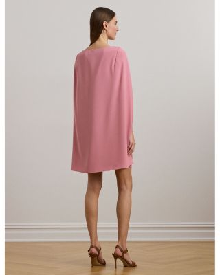 Cape Georgette Cocktail Dress
