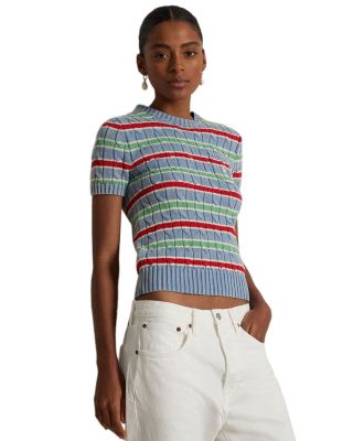 Ralph Lauren - Cable Knit Short Sleeve Sweater