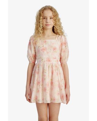 Girls' Margo Floral Fit & Flare Mini Dress - Little Kid, Big Kid