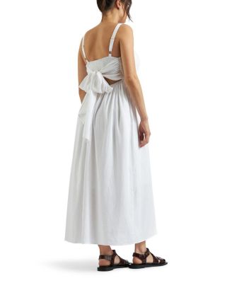 Simone Tie Back Linen Dress