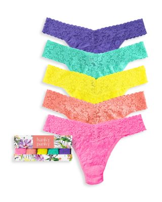 Hanky Panky - Signature Original-Rise Thongs, Set of 5