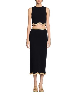 Cropped Jumper with Chain Detail