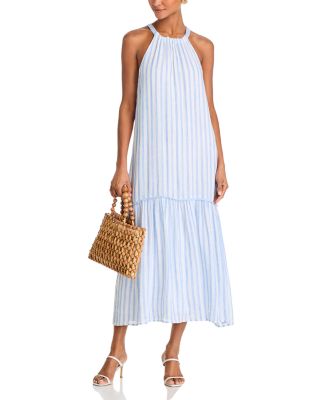 Tiered Contrast Maxi Dress