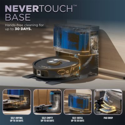 PowerDetect 2 in 1 Robot Vacuum and Mop with NeverTouch Base