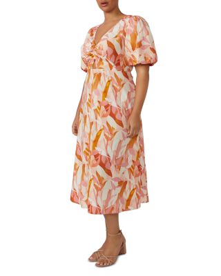 Aura Cascade Midi Dress