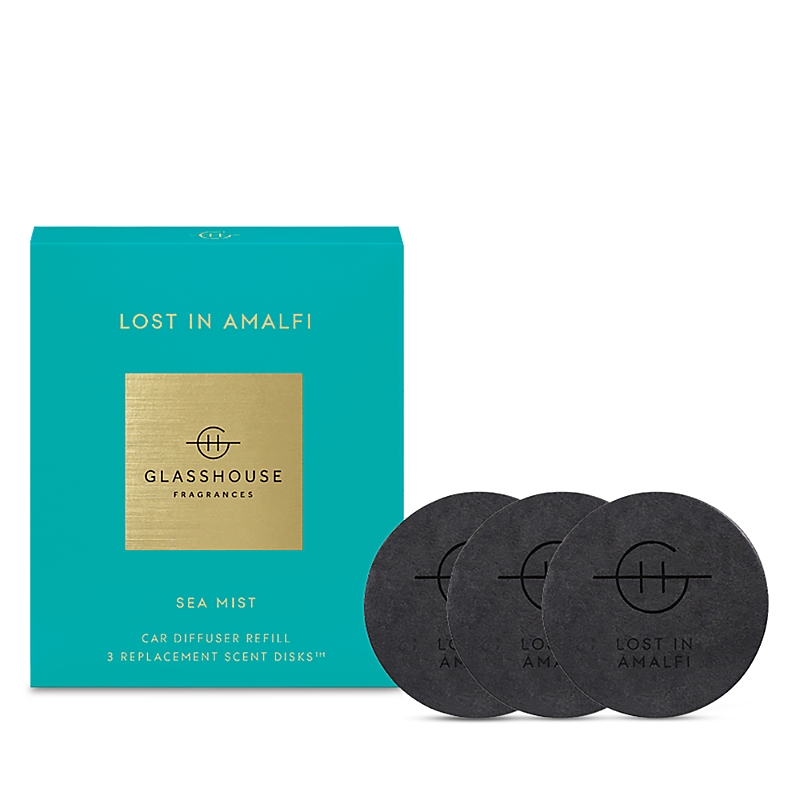 Glasshouse Fragrances Lost In Amalfi Car Diffuser Replacement Scent Disks, Set Of 2
