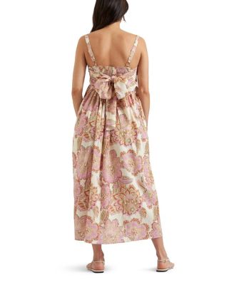 Hope Tie Back Linen Dress