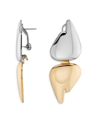 DEMARSON - Blaze Convertible Drop Earrings in Two Tone