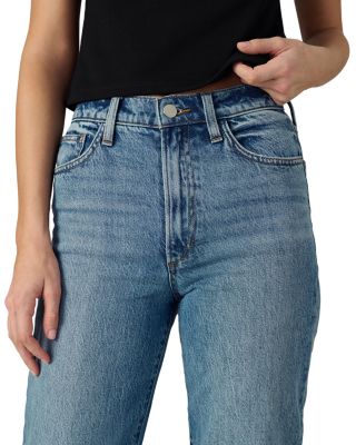 The Margot High Rise Cuffed Straight Jeans in Showdown