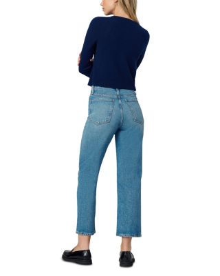 The Margot High Rise Crop Straight Leg Jeans in Metaphor