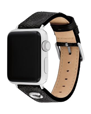 Apple Watch&reg; Black Signature Canvas Strap, 38/40/41mm