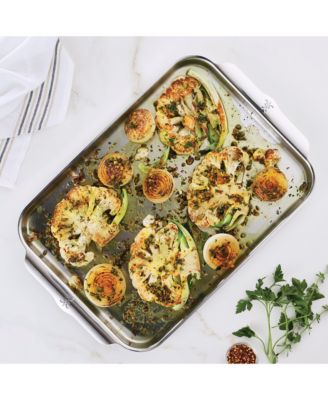 OvenBond&amp;reg; 13&amp;quot; x 18&amp;quot; Tri-Ply Clad Stainless Steel Half Sheet Pan