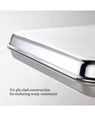OvenBond&amp;reg; 9&amp;quot; x 12&amp;quot; Tri-ply Clad Stainless Steel Quarter Sheet Pan