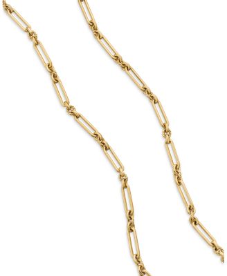 Lexington Chain Necklace in 18K Yellow Gold with Diamonds, 36"