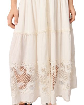 Embroidered Ruffled Maxi Dress