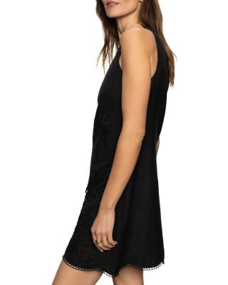 Embroidered Blooms Mini Dress