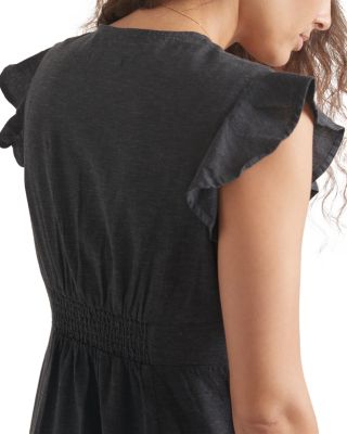 Camilla Flutter Sleeve Midi Dress