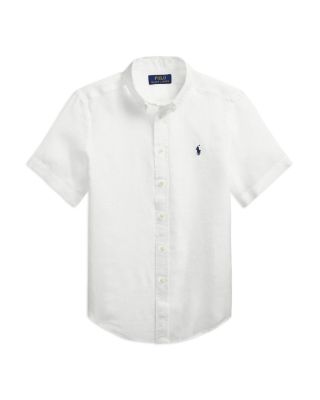 Ralph Lauren - Boys' Linen Short Sleeve Shirt - Little Kid, Big Kid