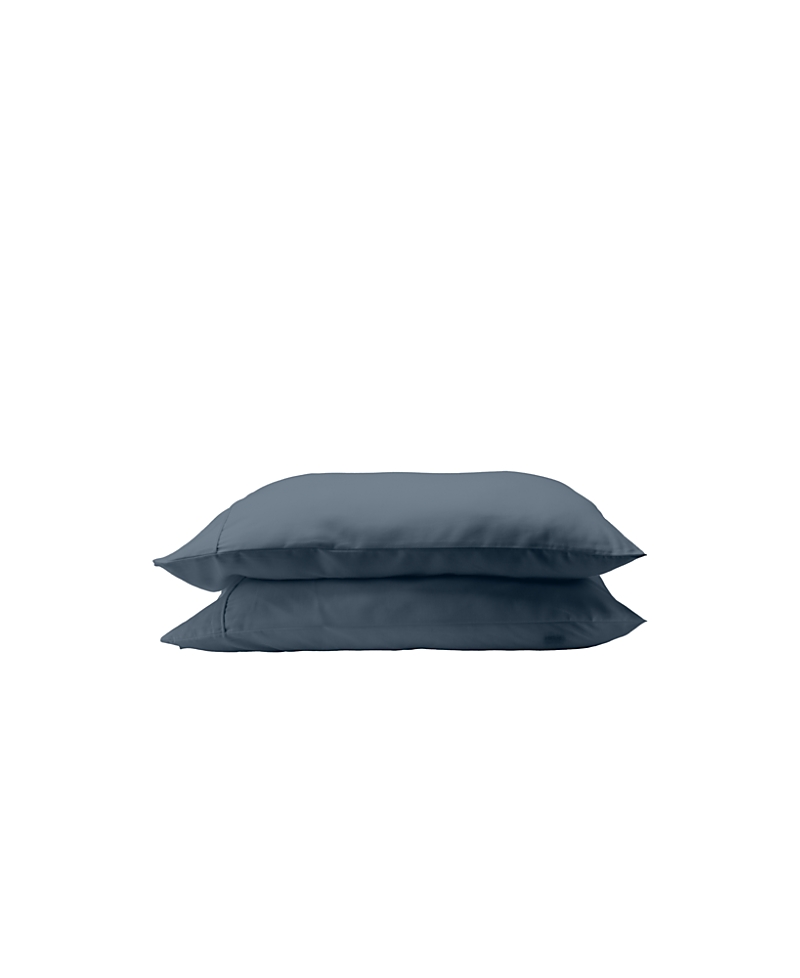 Ettitude Cleanbamboo Hemp Linen+ Pillowcase Set, King In Ink