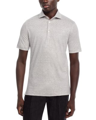 Wool & Linen M&eacute;lange Jersey Polo