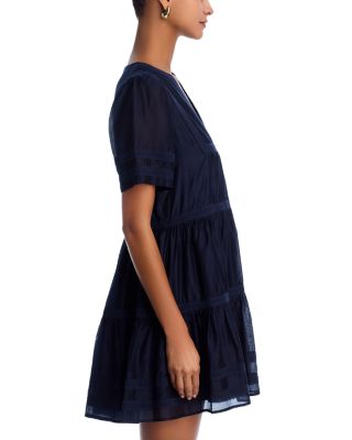 Lace Voile Short Sleeve Dress - Exclusive