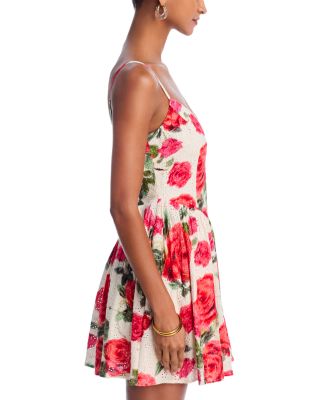 Rose Eyelet Princess Mini Dress - Exclusive