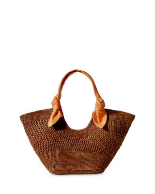 HEREU - Medium Raffia Macrame Basket Bag